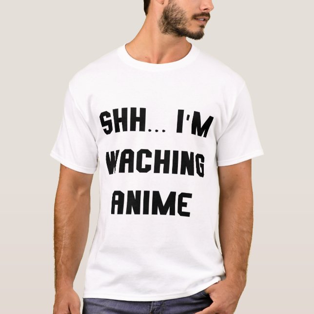 Camiseta I'm waching anime (Frente)