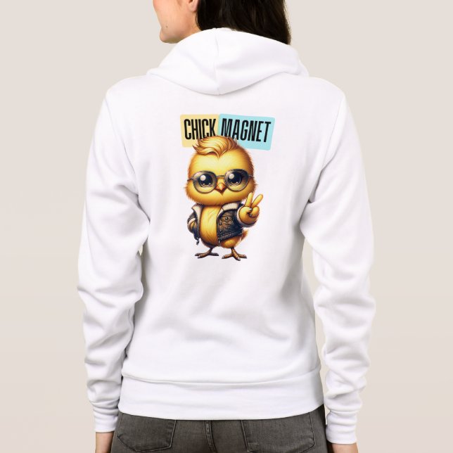 Camiseta Ímã de Frango Fofo Engraçado Páscoa-54546 (Verso)