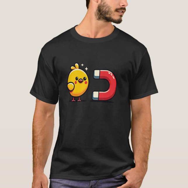 Camiseta Ímã de Garota Bonito Engraçado (Frente)