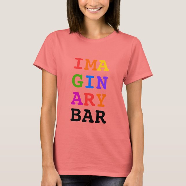 Camiseta IMA GIN ARY BAR arco- íris (Frente)