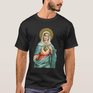 Camiseta Imaculado De Maria Nossa Abençoada Mãe Católica