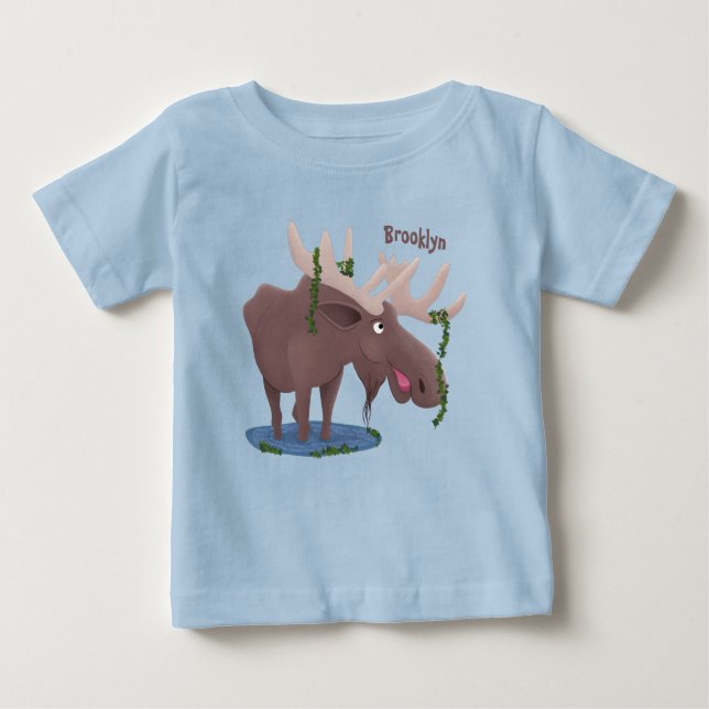 Camiseta Imagem animada alegre e engraçada (Frente)