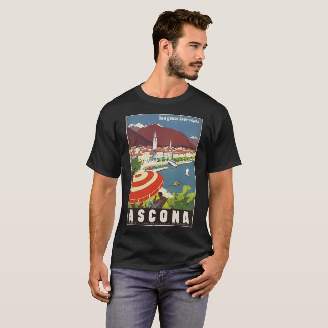 Camiseta imagem ASCONA do vintage (Frente Completa)
