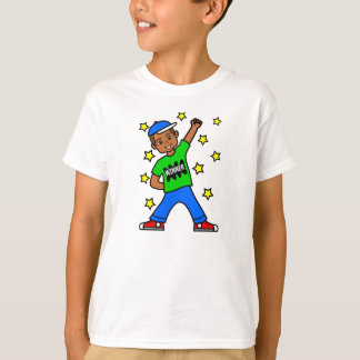 Camiseta Imagem bonito do vencedor do menino dos desenhos