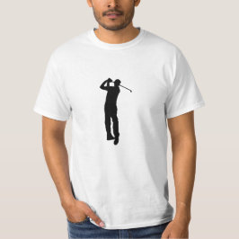 Camiseta Imagem Branca Negra de Golfer