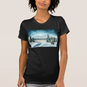 Camiseta Imagem Cena de inverno Maravilha