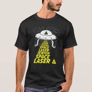 Camiseta Imagem curiosa do Laser Espacial Judaico