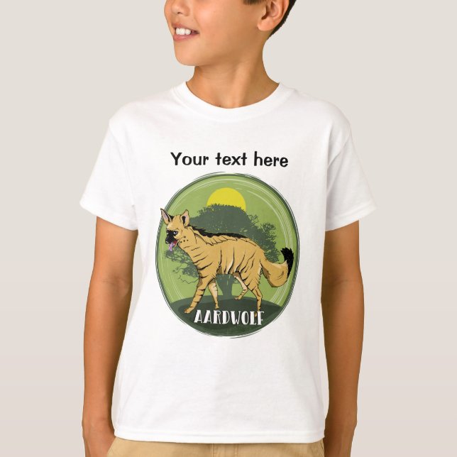 Camiseta Imagem de Aardwolf (Frente)