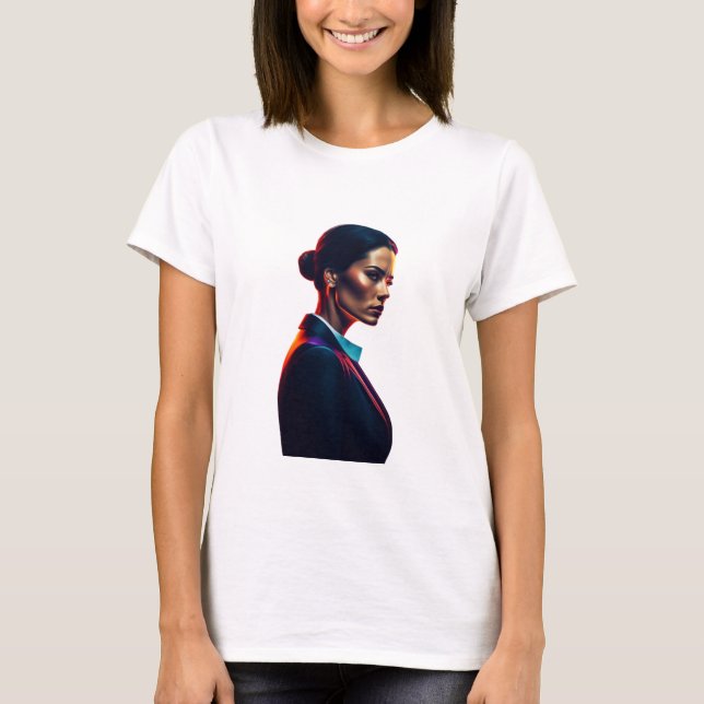 Camiseta Imagem de AI entre raparigas (Frente)