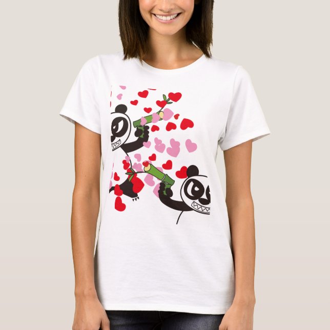 Camiseta Imagem de amor de Face Zangada (Frente)