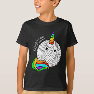 Camiseta Imagem de Arte em Arte Engraçado - Yarn Horn Croch