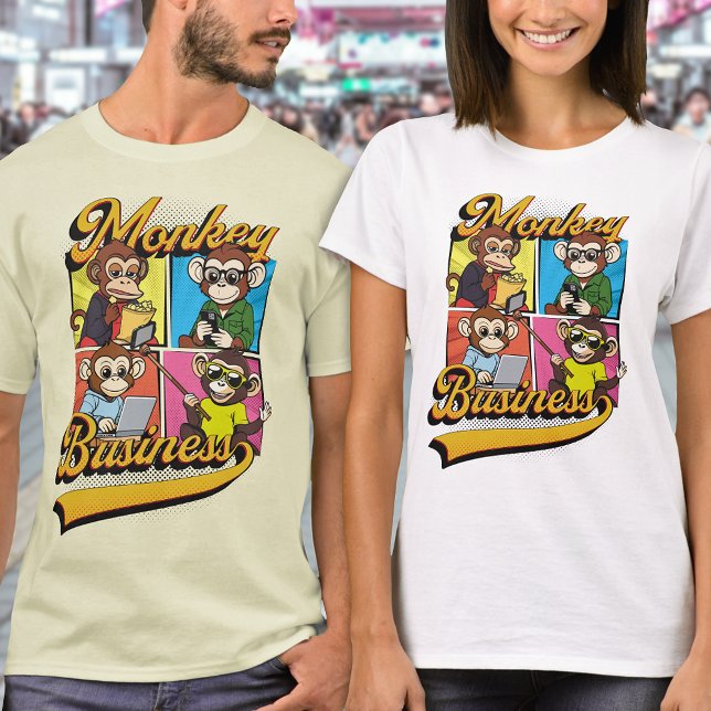 Camiseta Imagem de Cartografia de Macacos-Macaco (Criador carregado)