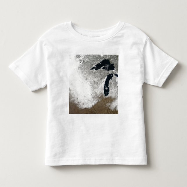 Camiseta Imagem de cor verdadeira da neve (Frente)