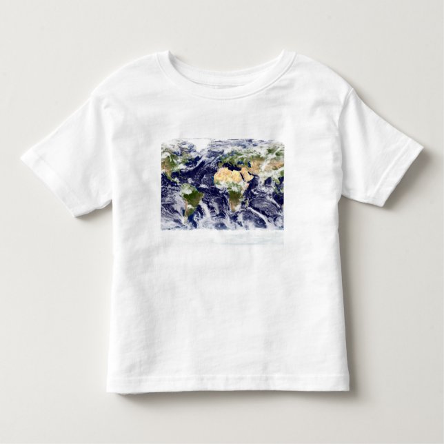 Camiseta Imagem de cor verdadeira de toda a Terra (Frente)