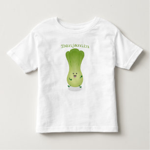 Camiseta Imagem de desenho animado bonito de "baby bok choy