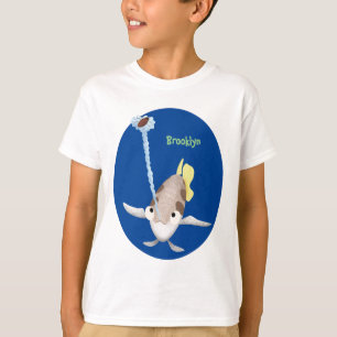 Camiseta Imagem de desenho animado de Arquerfish em Cute