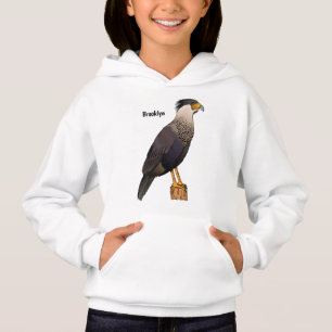 Camiseta Imagem de desenho animado de aves de caracara enca