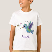 Imagem de desenho animado de bee hummingbird