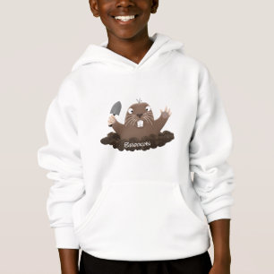 Camiseta Imagem de desenho animado de bolso engraçado