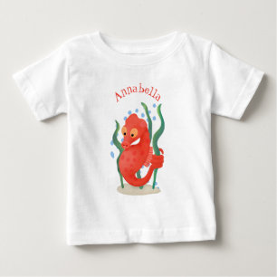 Camiseta Imagem de desenho animado de cavalo-de-coleira ver