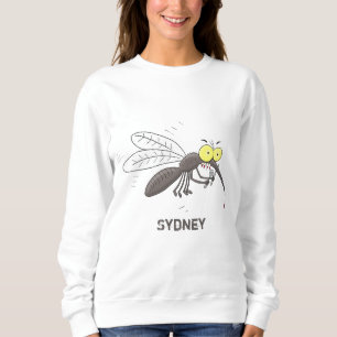 Camiseta Imagem de desenho animado de insetos mosquitos eng