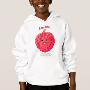 Camiseta Imagem de desenho animado de liso rosa-claro