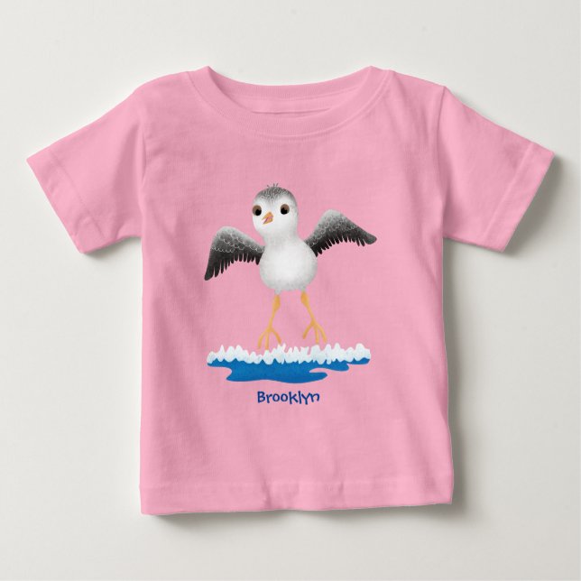 Camiseta Imagem de desenho animado de lixívia para bebês (Frente)
