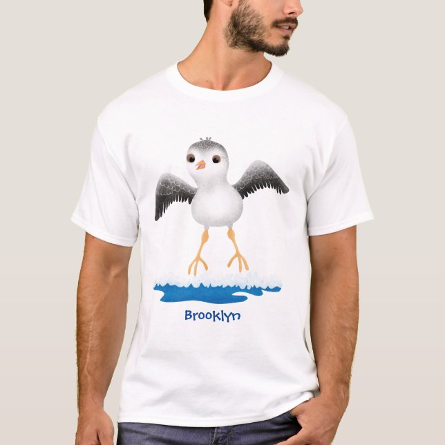 Camiseta Imagem de desenho animado de lixívia para bebês (Frente)