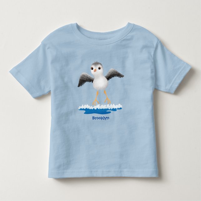 Camiseta Imagem de desenho animado de lixívia para bebês (Frente)