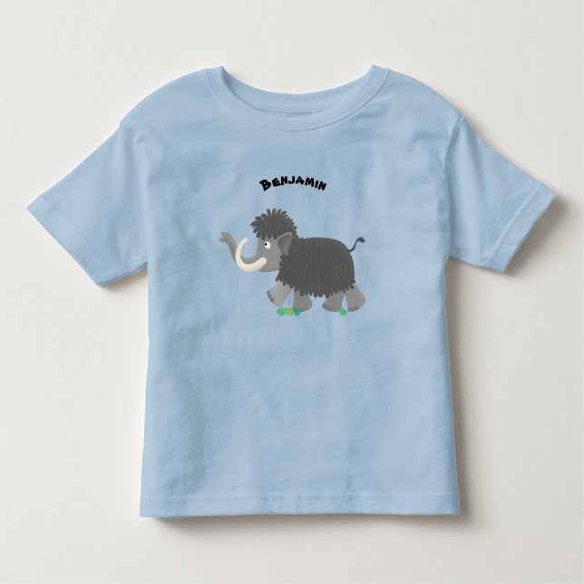 Camiseta Imagem de desenho animado de mamute boazona (Frente)