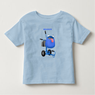 Camiseta Imagem de desenho animado de misturador azul engra