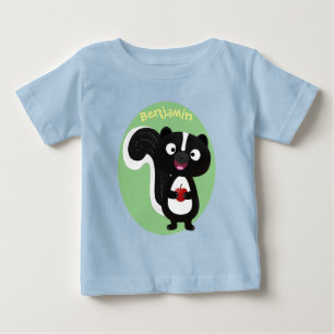 Camiseta Imagem de desenho animado de tronco feliz e bonito