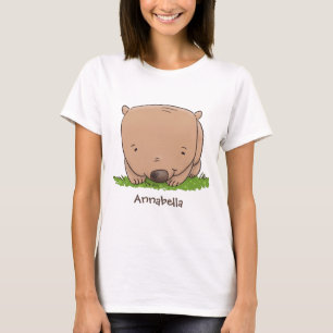 Camiseta Imagem de desenho animado de um bebê fofo