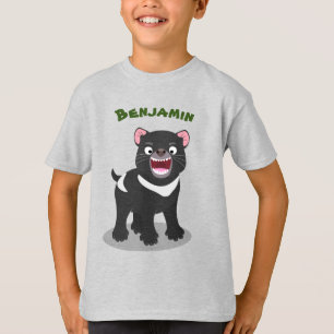 Camiseta Imagem de desenho animado do demônio da Tasmânia,