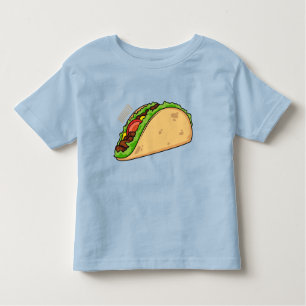 Camiseta Imagem de desenho animado do Taco