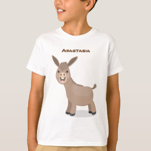 Camiseta Imagem de desenho animado em miniatura giro e boni