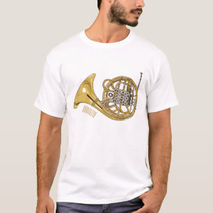Camiseta Imagem de desenho animado francês
