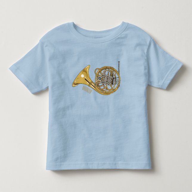 Camiseta Imagem de desenho animado francês (Frente)