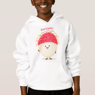 Camiseta Imagem de desenho animado rosa-claro