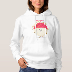 Camiseta Imagem de desenho animado rosa-claro