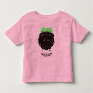 Camiseta Imagem de desenho animado roxo de amora doce e fel