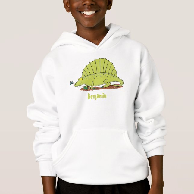 Camiseta Imagem de desenho animado verde-claro (Frente)