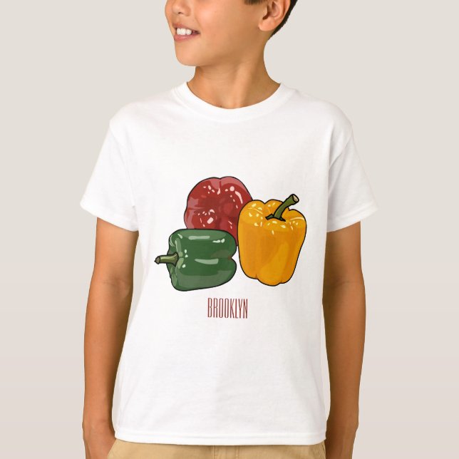 Camiseta Imagem de desenho em Capsicum (Frente)