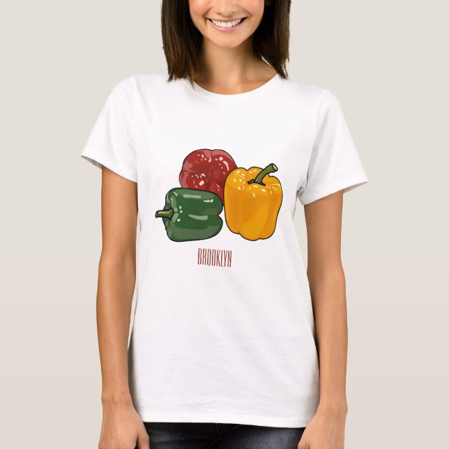 Camiseta Imagem de desenho em Capsicum (Frente)