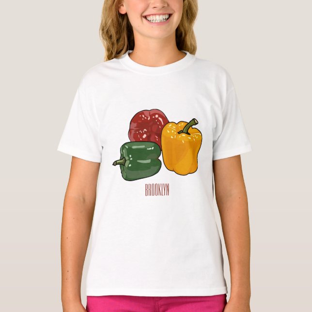 Camiseta Imagem de desenho em Capsicum (Frente)
