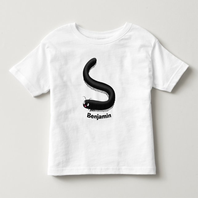 Camiseta Imagem de desenho em forma de milipede (Frente)