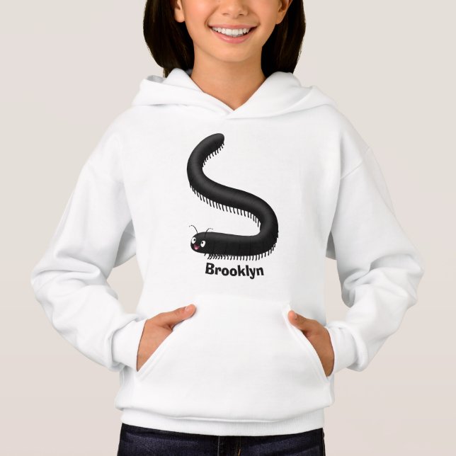 Camiseta Imagem de desenho em forma de milipede (Frente)