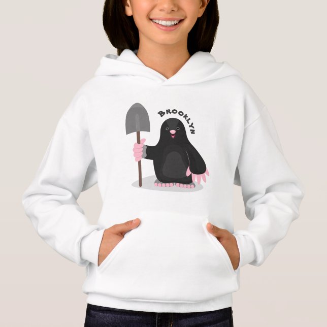 Camiseta Imagem de desenhos animados alegres e bonitos (Frente)