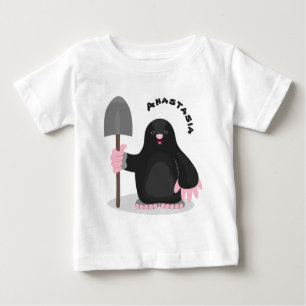 Camiseta Imagem de desenhos animados alegres e bonitos