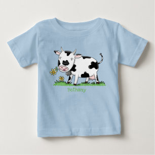 Camiseta Imagem de desenhos animados de campo verde para a